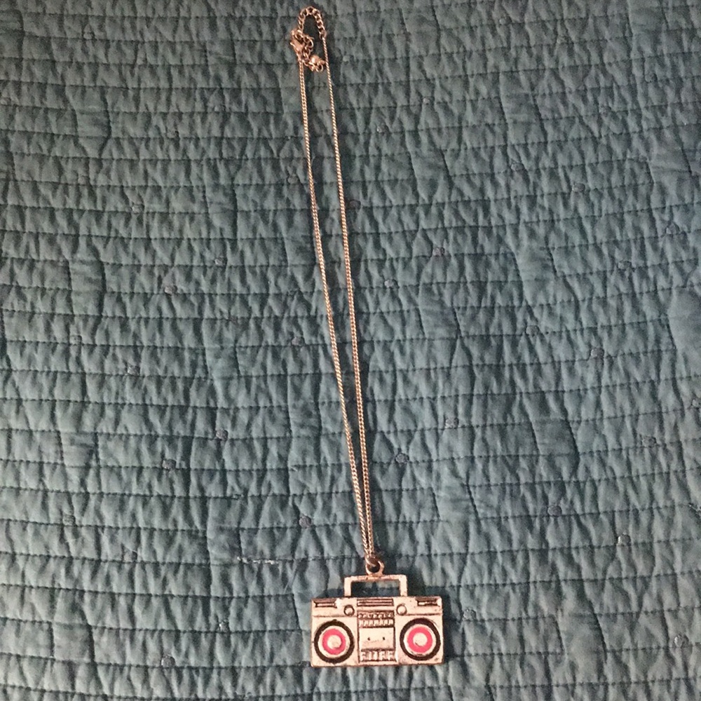Music Speaker Box Necklace